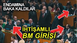 RECEP TAYYİP ERDOĞAN  ABDDE İHTİŞAMLI BM GİRİŞİ KONVOY YÜRÜYÜŞ KARİZMA YURTDIŞI [upl. by Teragram]