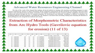 Extraction of Morphometric Characteristics from Arc Hydro Tools Gavrilovic equation 11 of 13 [upl. by Aneda]