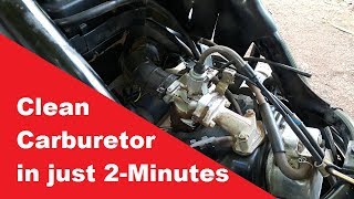 Clean Scooter carburetor In Just 2Minutes [upl. by Newkirk]