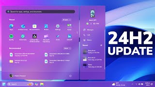 New Windows 11 24H2 Update  New Start Menu Taskbar Changes and Fixes in Build 261002152 RP [upl. by Raleigh]