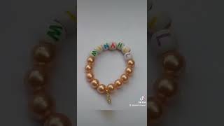 Name bracelet order ✨❤️‍🔥 jawahirforever  bracelet handmadejewelry pearl cheapprice [upl. by Ramal601]