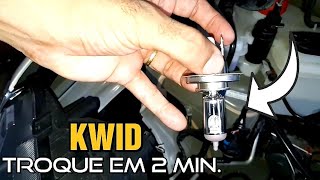 COMO TROCAR LÂMPADA FAROL RENAULT KWID [upl. by Jerri360]