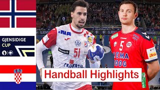 Norway Vs Croatia handball Highlights Gjensidige Cup 2024 [upl. by Wimsatt]