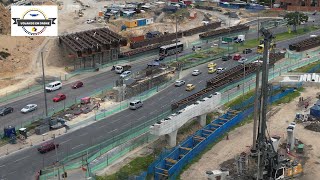 VOLANDO EN DRONE 4K  NUEVO PUENTE CALLE 127 CON AVENIDA BOYACA [upl. by Leahcimnhoj]