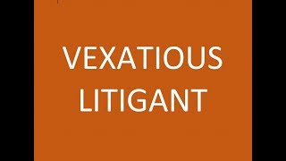 Vexatious Litigant defined by Attorney Steve® [upl. by Notnad]