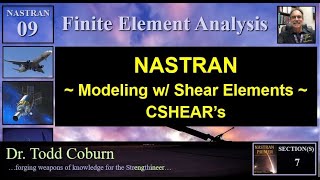 NASTRAN  CSHEAR Elements [upl. by Grefe]