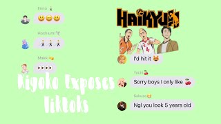 Haikyuu Kiyoko Exposes TikTok’spt 5𝕙𝕩𝕟𝕖𝕪𝕓𝕖𝕖 [upl. by Manon]