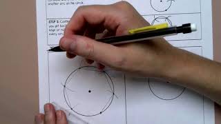 Construction of Hexagon Inscribed in a Circle [upl. by Kissel]