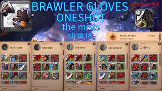 ONESHOT BRAWLER GLOVES The Mists  EU BETA  Albion online  Elite Wild Boar giveaway [upl. by Aurlie]