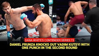 DWCS 73 Results Daniel Frunza bashes Vadim Kutsyi for stoppage [upl. by Euqinoj]