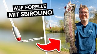 So fängst du FORELLEN mit Sbirolino 🎣 inkl Montage Köder amp Technik [upl. by Leonanie]