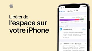 Libérer de l’espace sur votre iPhone iPad et iPod touch  Assistance Apple [upl. by Einehpets]