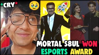 Mortal Won eSports Award 😱 Mortal Thug Emotional ❤️ Payal Rega Host ✅ S8UL Limited Edition Award 🥵 [upl. by Ynnaej]