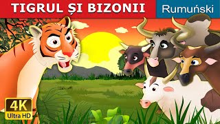 TIGRUL ȘI BIZONII  Tiger and Buffaloes in Romana  RomanianFairyTales [upl. by Free]