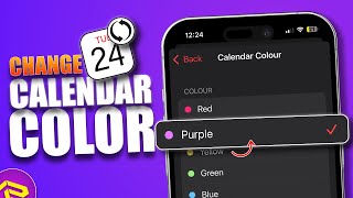 How to Change Calendar Color On iPhone  Update Calendar Theme on iPhone [upl. by Corilla]