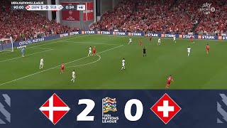 DanimarcaSvizzera 20  UEFA Nations League 202425  Highlights della Partita [upl. by Htenay]