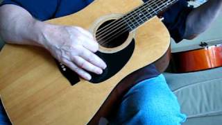 May 4 2010 Demo of a Hondo H125 acoustic guitar [upl. by Anel287]