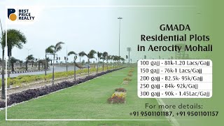 Residential Plots for sale in Gmada Aerocity Mohali  100500 sq yds at an affordable rate [upl. by Kahcztiy10]