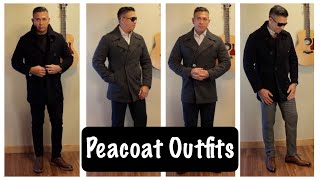 Mens Style  Peacoat  Winter Essentials [upl. by Azelea433]