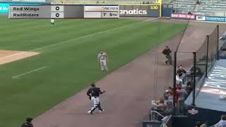 ScrantonWilkesBarres Drury makes the catch [upl. by Acsisnarf271]