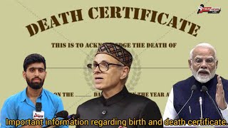 Important information regarding birth and death certificate Listen In [upl. by Aveer502]