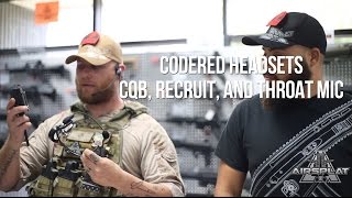 CodeRed Airsoft Headsets CQB Recruit and Throat Mic  AirSplat On Demand [upl. by Ecinaej]