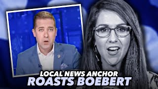 Local News Anchor Calls Out Lauren Boebert For Being A Shameless Liar [upl. by Maible]