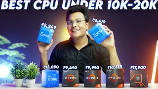 Best Processors Under 10000 to 20000  Best Budget Processors For Gaming  Hardware Freak [upl. by Kenward]