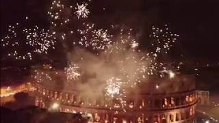 New Years in Roma  Colosseum  Fireworks  Rome [upl. by Rufina273]