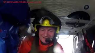 Liferaft helicopter rescue  first hand view [upl. by Anolla]