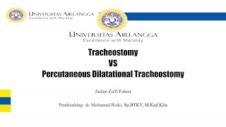 Tracheostomy Vs Percutaneous Dilatational Tracheostomy [upl. by Tterag]