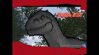 Indominus Rex VS Giganotosaurus [upl. by Powers]