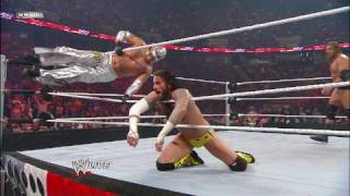 Rey Mysterio Edge amp Triple H vs The Straight Edge Society [upl. by Aicel]