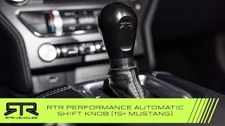 Installing the RTR Performance Automatic Shift Knob 15 Mustang [upl. by Weintrob410]