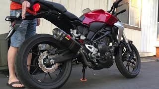 CB300R Akrapovic sound wdb insert [upl. by Uzzial]