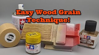 Easy Wood Grain Technique for Model cars and trucks [upl. by Nnyl405]