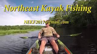 Northeast Kayak Fishing  Bass Fishing the Merrymeeting River [upl. by Nerred]