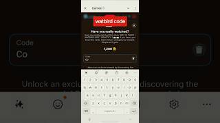 Have you realy watched watbird code gamee telegram watbird airdrop crypto toncoin notcoin [upl. by Gierk714]