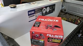 Better Built transfer tanktoolbox with FillRite 15gpm fuel pump purchase and review [upl. by Sirraj]