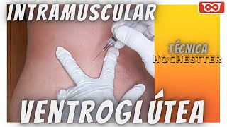 Injeção intramuscular ventroglútea  Hochestter [upl. by Eisus]