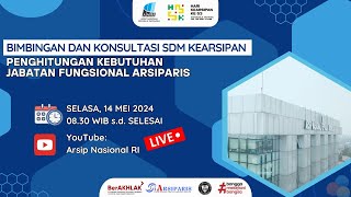 Bimbingan dan Konsultasi SDM Kearsipan  Penghitungan Kebutuhan Jabatan Fungsional Arsiparis [upl. by Eissen]