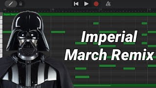 IMPERIAL MARCH Remix made on Garageband [upl. by Nageam101]