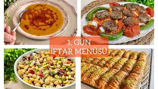 👉 1 GÜN İFTAR MENÜSÜ Ramazan Bayramı Yemekleri Tatlılar [upl. by Yessak]