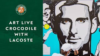 Lacoste  Art Live Crocodile I RolandGarros 2020 [upl. by Clapper]