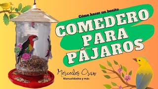 😍 DIY  Comedero para pájaros de jardín 🐦 [upl. by Obeng429]