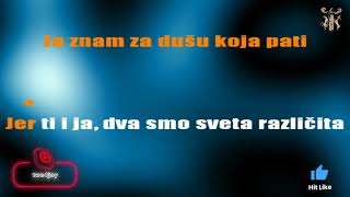 Dva smo sveta  Karaoke version with lyrics [upl. by Hamaso448]