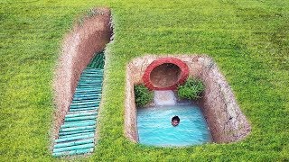 Build underground house has beautiful swimming pool [upl. by Omari]