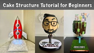 Cake Structure for Gravity Defying Cake  Beginner Level [upl. by Matrona205]