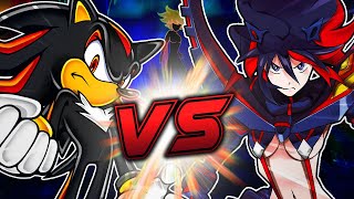 Shadow VS Ryuko Matoi in a DEATH BATTLE FIGHT  Sega Sonic the Hedgehog VS Kill la Kill animation [upl. by Egroeg623]