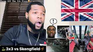 The Deadly Divide In North London 3x3 vs Skengfield  AMERICAN REACTION🔥🇺🇸 [upl. by Col352]